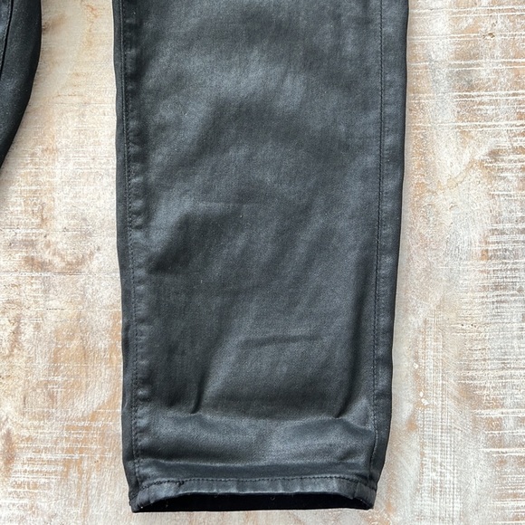 AG Jeans Caden Tailored Trouser Leatherette Jean {Ltt Lt Super Black} 29